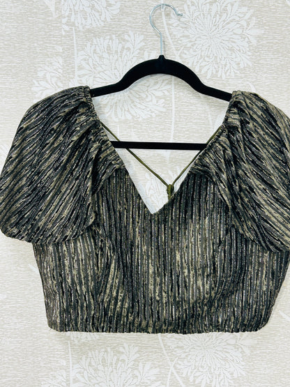 Fancy cap sleeve blouse - Kurti Connection USA