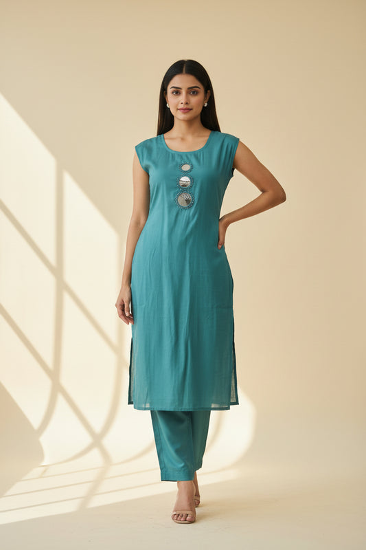 Linen cotton cord set