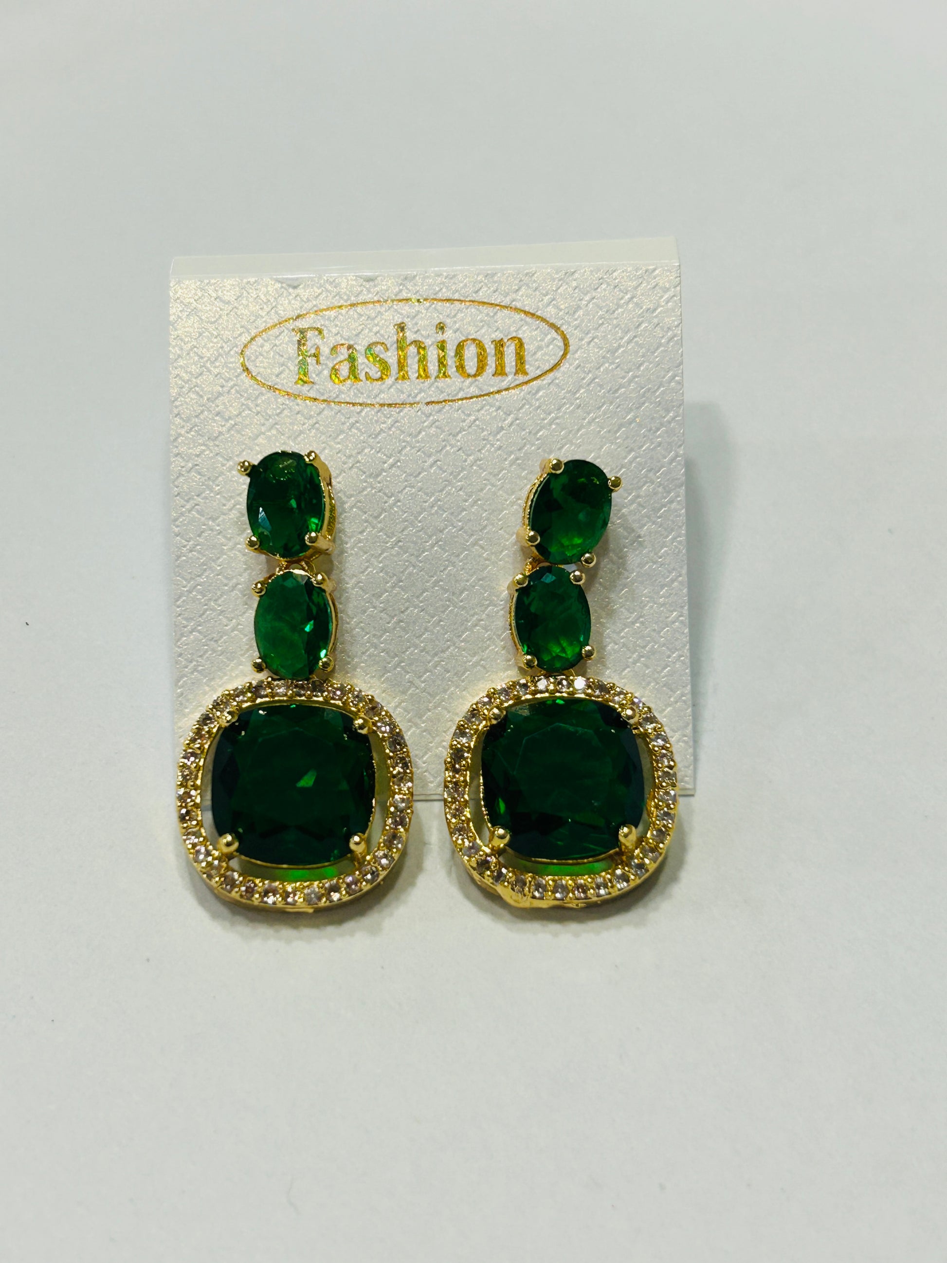 Earrings with golden polish by Kurti Connection USA