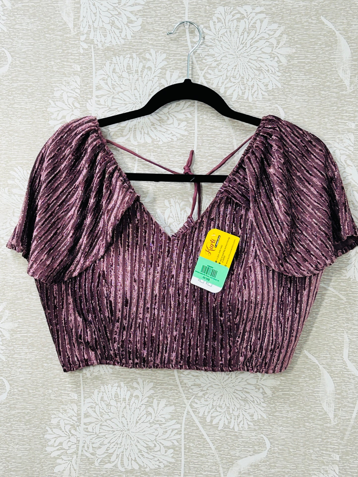 Fancy cap sleeve blouse - Kurti Connection USA