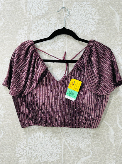 Fancy cap sleeve blouse - Kurti Connection USA
