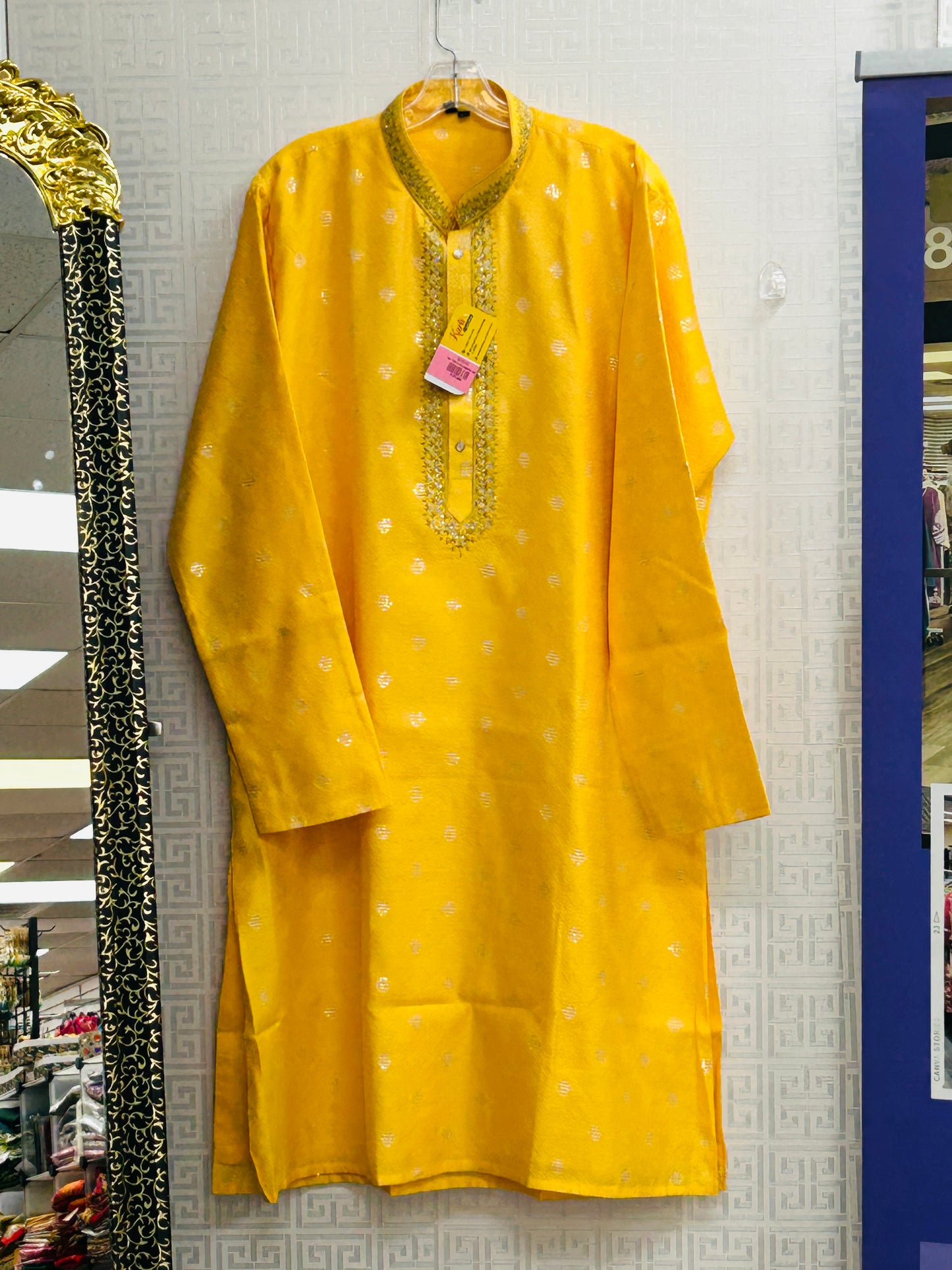 Silk kurta pajama set by Kurti Connection USA