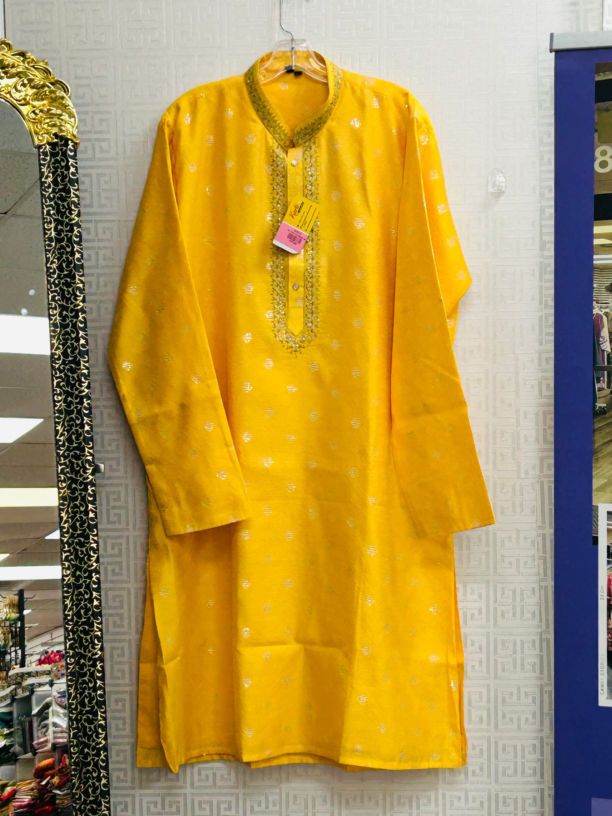 Silk kurta pajama set by Kurti Connection USA