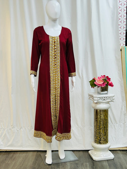 Rayon long kurti - Kurti Connection USA