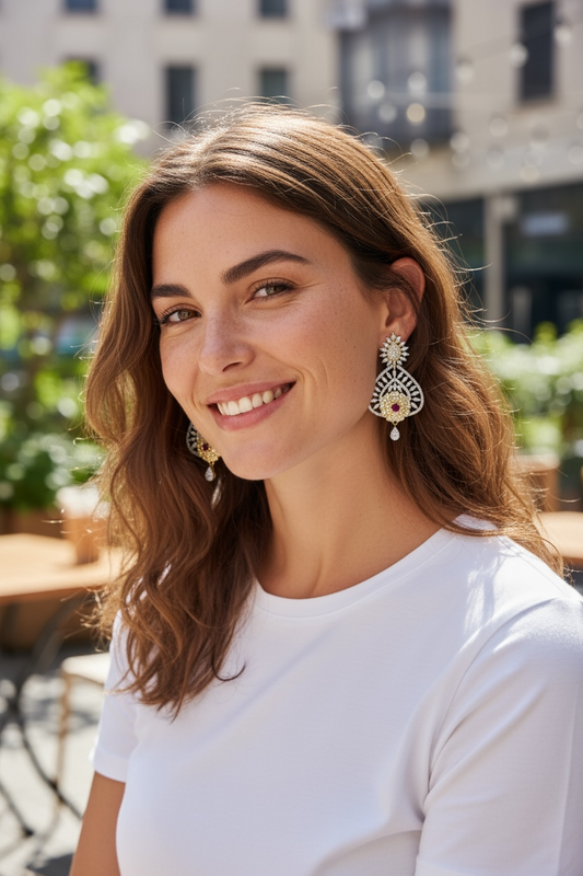 AD earrings by Kurti Connection USA