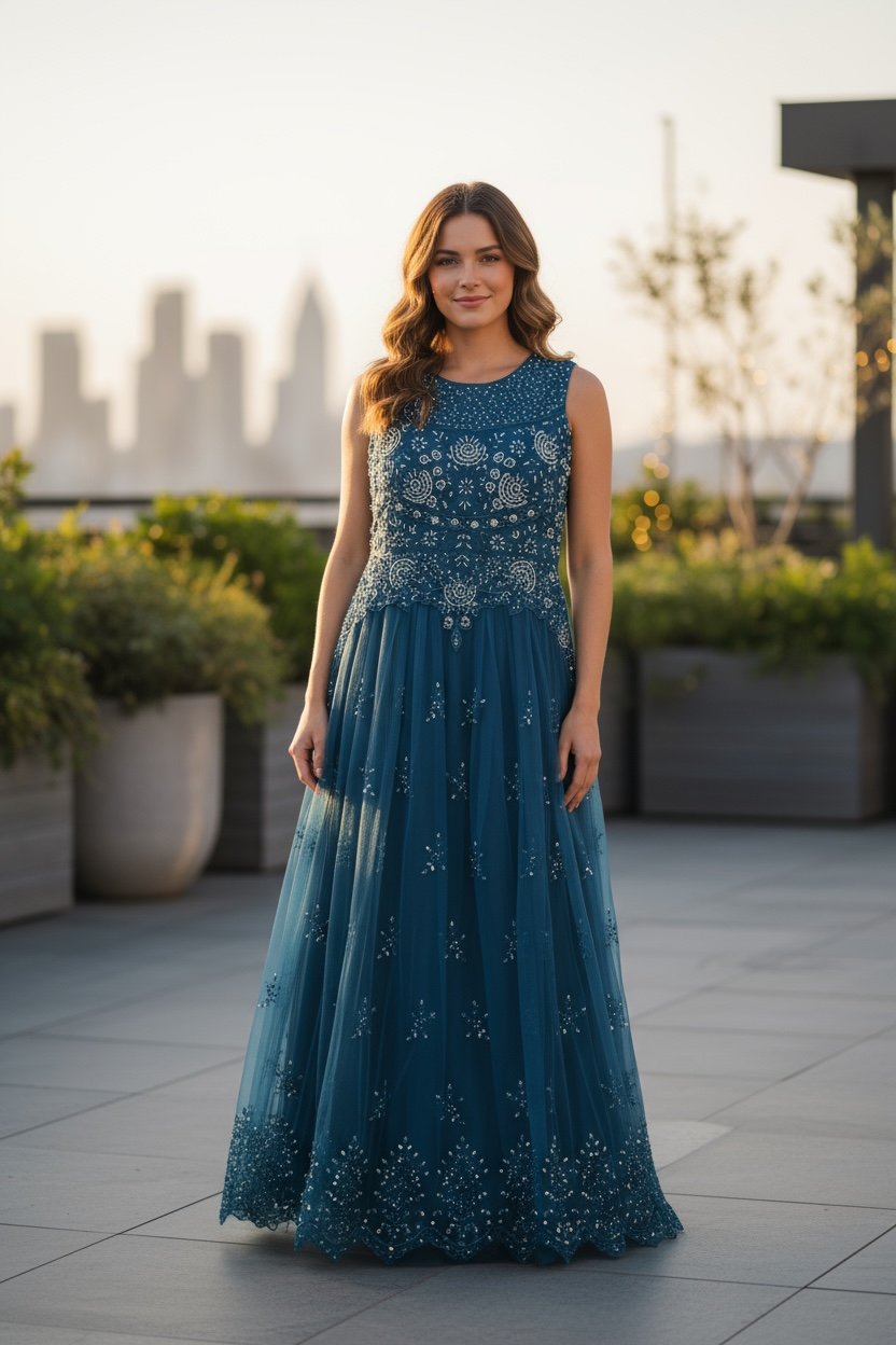 Party wear dress by Kurti Connection USA