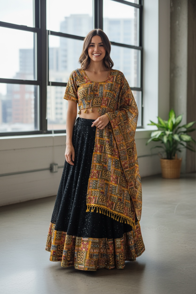 Garba chaniya choli set by Kurti Connection USA
