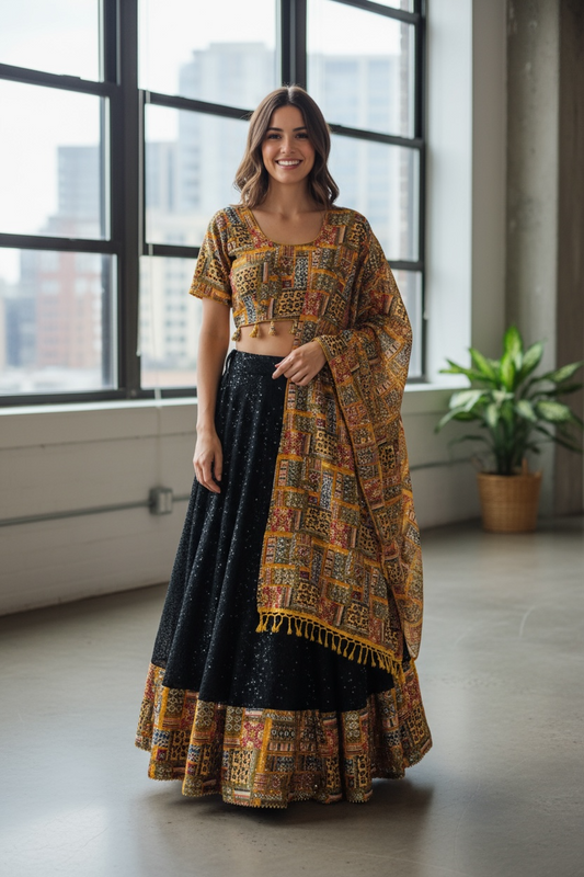 Garba chaniya choli set by Kurti Connection USA