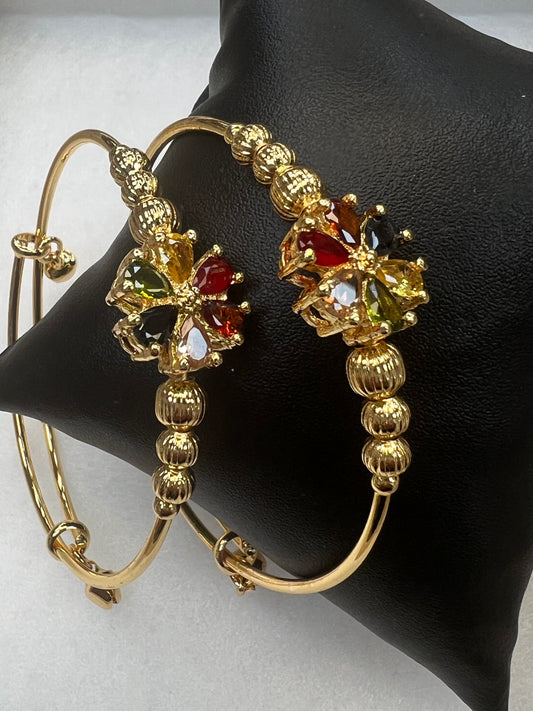 Adjustable (size) bangles / set of 2 by Kurti Connection USA