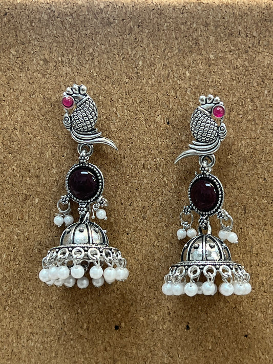 Jhumki earrings by Kurti Connection USA