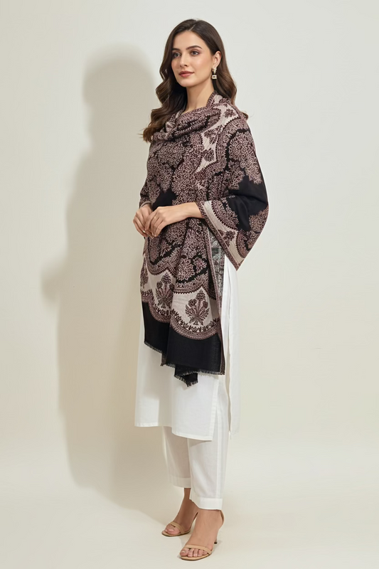 Woolen shawl : stole by Kurti Connection USA