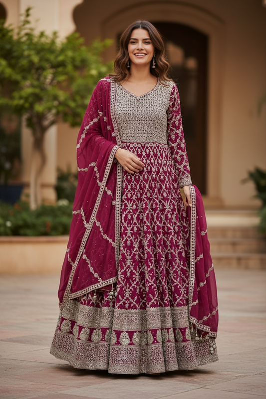 Heavy party wear dress by Kurti Connection USA