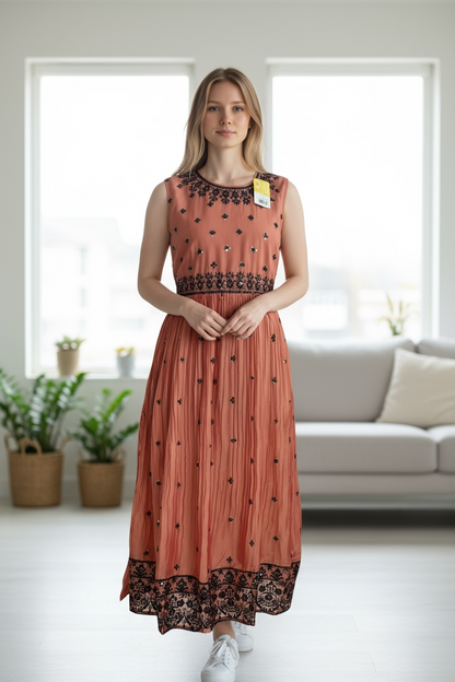 Silk long kurti by Kurti Connection USA