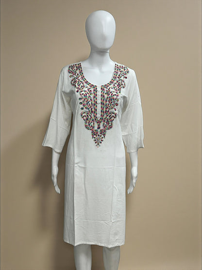 Chikankari Kurti by Kurti Connection USA