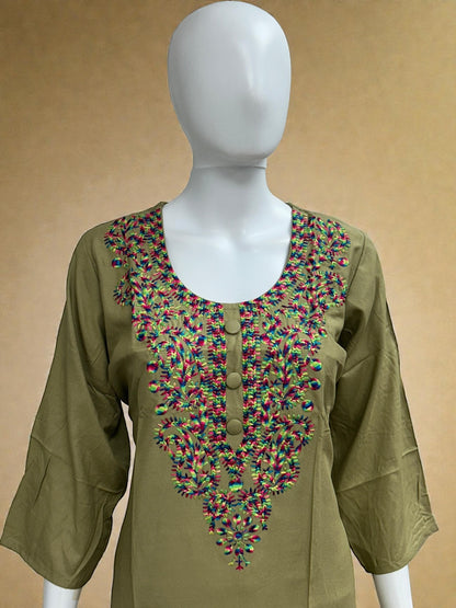 Chikankari Kurti by Kurti Connection USA