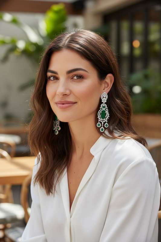 Stunning statement earrings by Kurti Connection USA