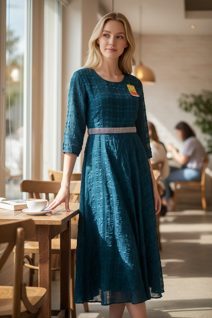 Chiffon long Kurti by Kurti Connection USA