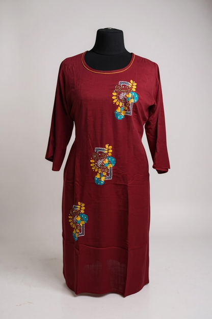 Elegant Indian Kurti With Embroidery For Women From Kurti Connection USA by Kurti Connection USA
