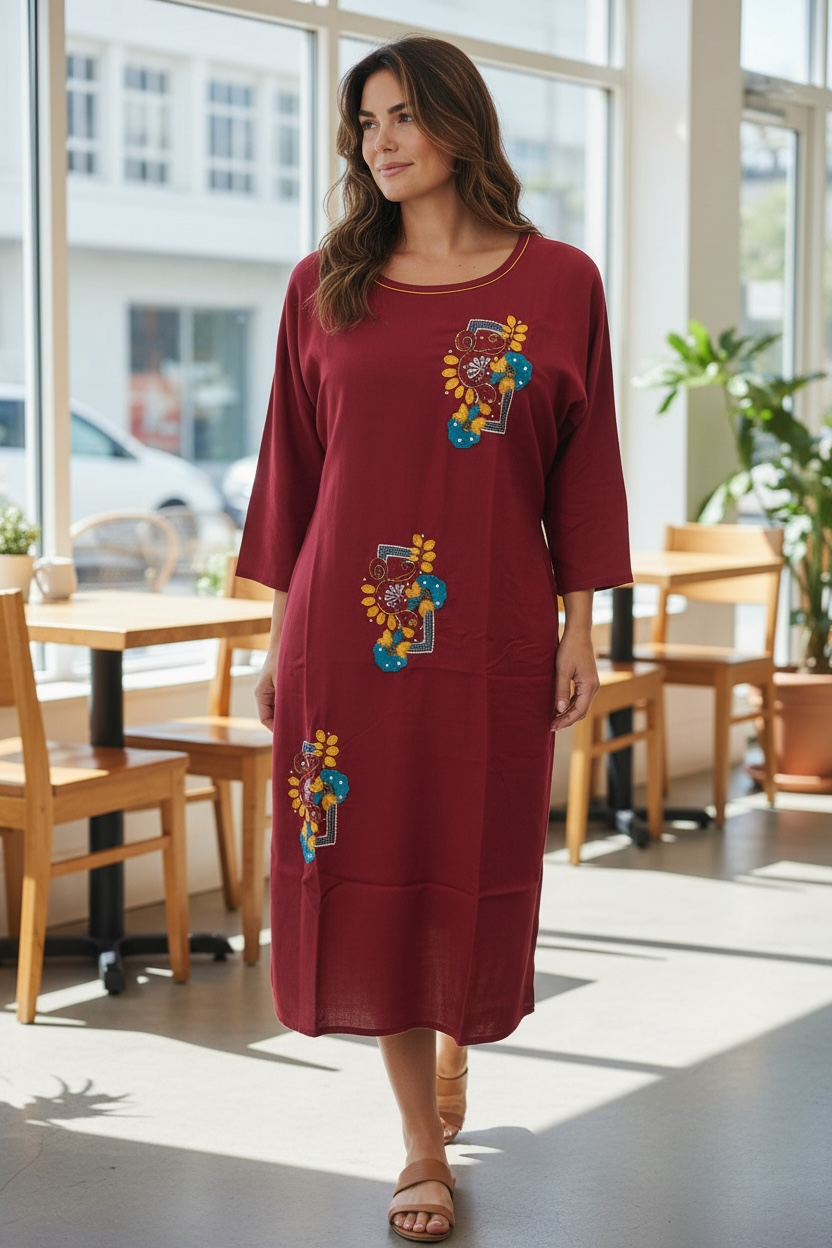 Elegant Indian Kurti With Embroidery For Women From Kurti Connection USA by Kurti Connection USA