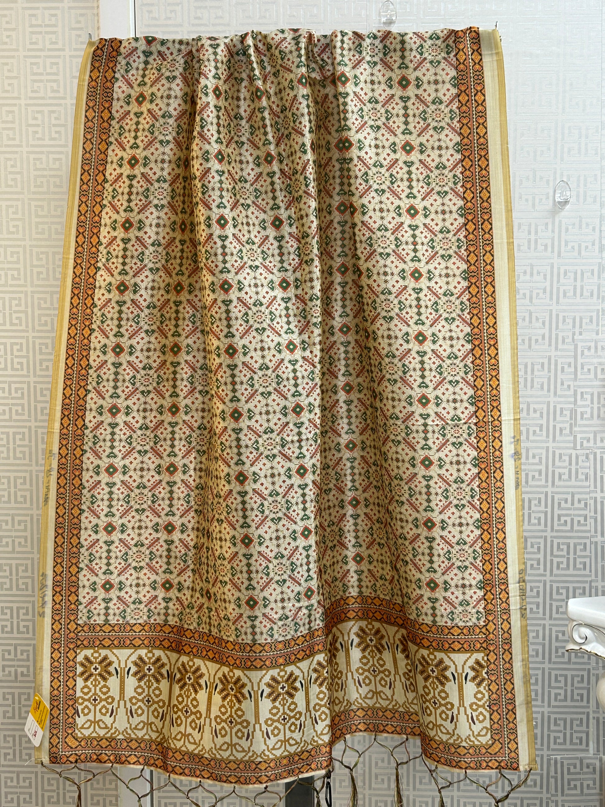 Silk dupatta : digital print by Kurti Connection USA