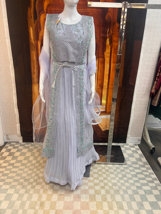 Crape silk Lehenga set by Kurti Connection USA