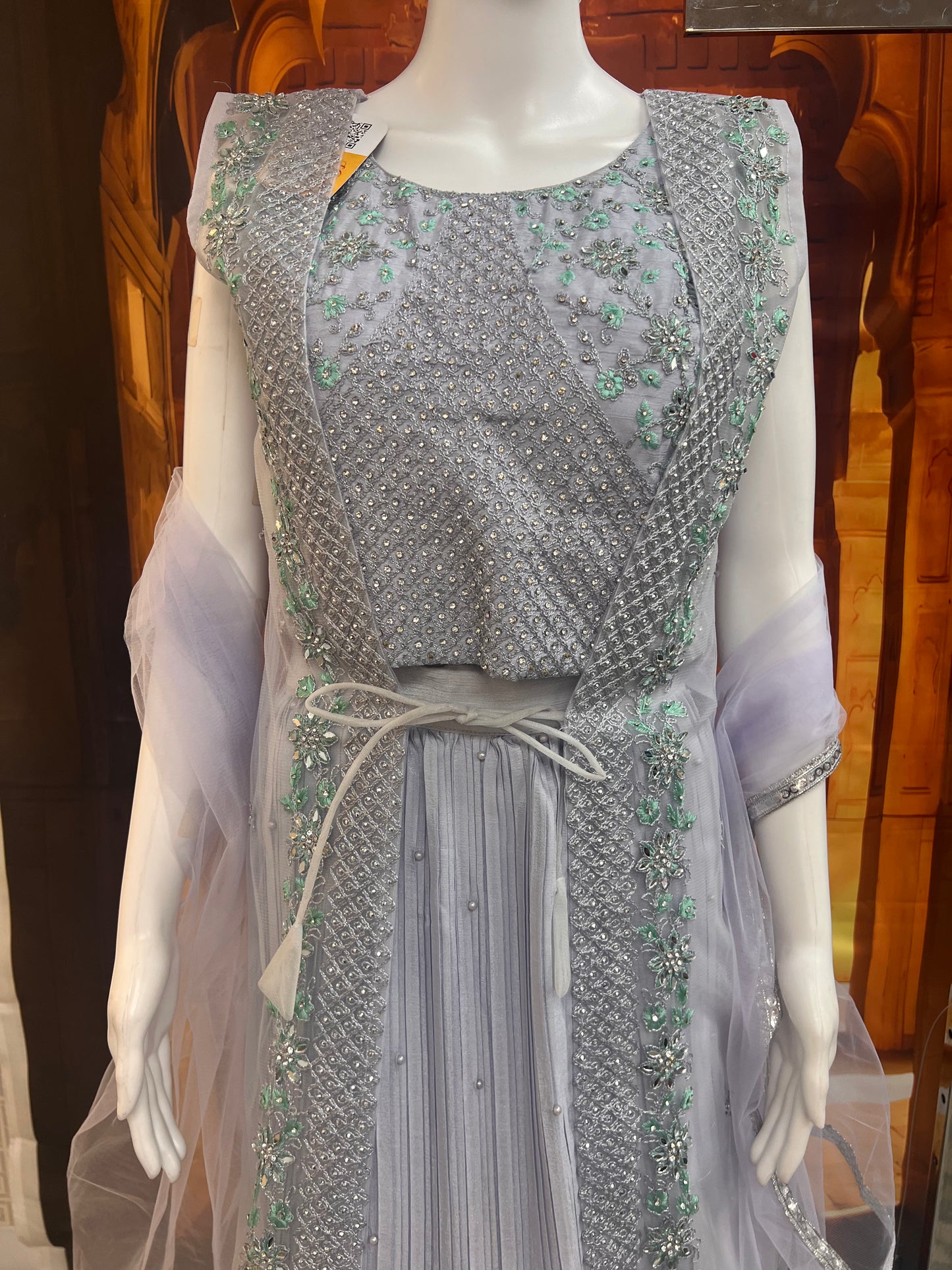 Crape silk Lehenga set by Kurti Connection USA