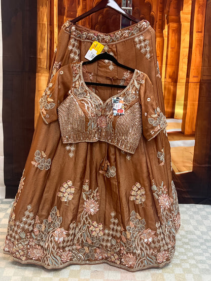 Silk Lehenga choli set by Kurti Connection USA