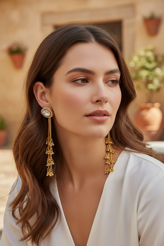 Kashmiri earrings by Kurti Connection USA