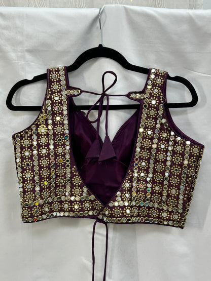 Mirror work blouse by Kurti Connection USA
