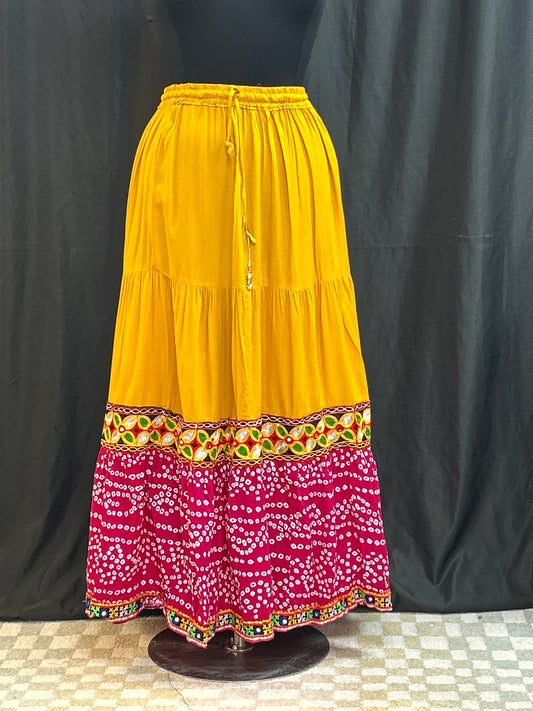 Cotton Bandhani skirt by Kurti Connection USA