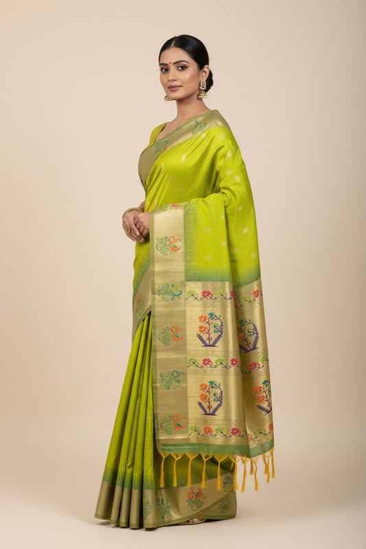 Pure silk saree by Kurti Connection USA