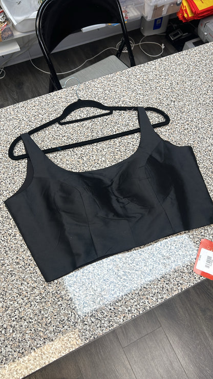 Black sleeveless blouse - Kurti Connection USA