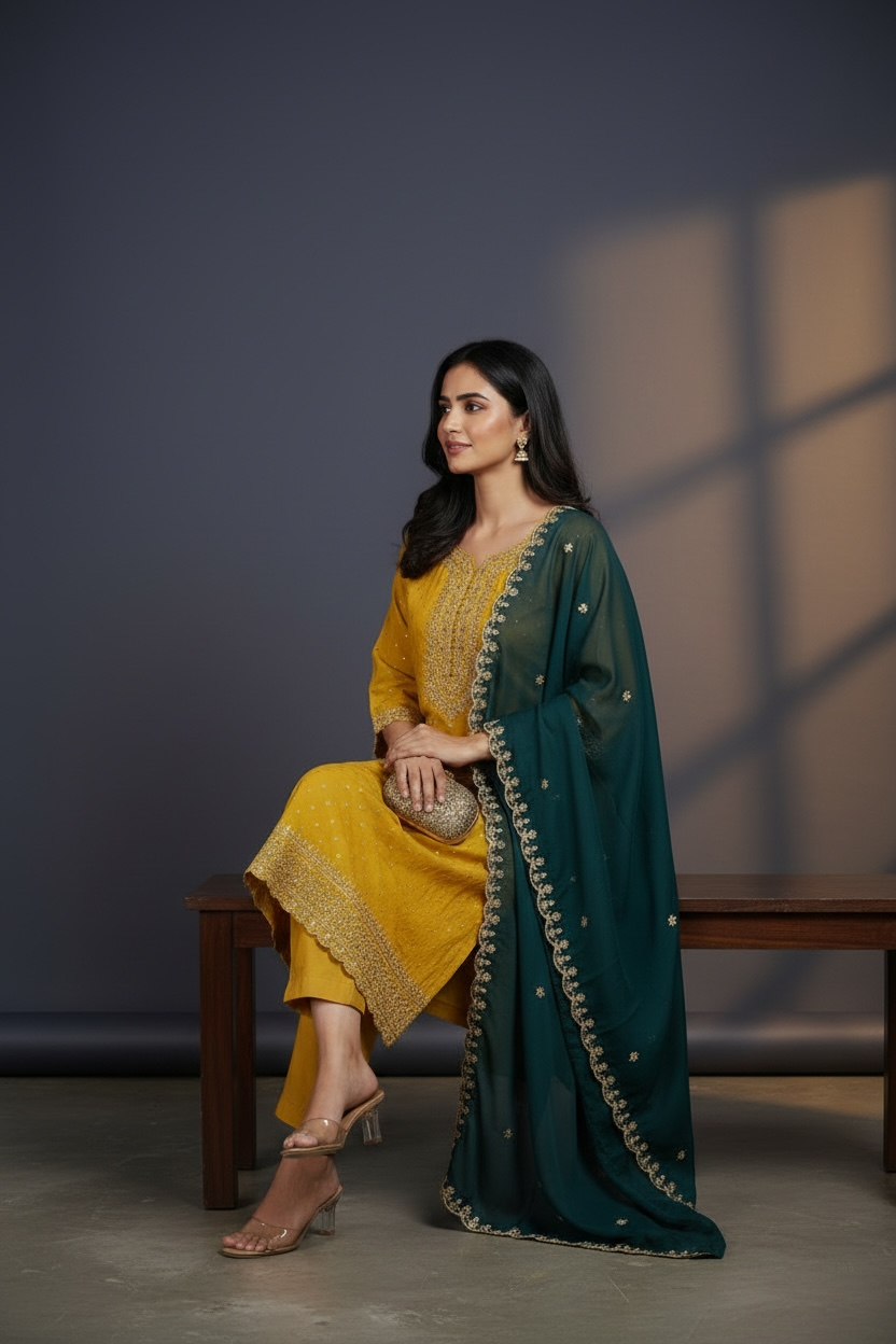 Plus size Kurti pant set