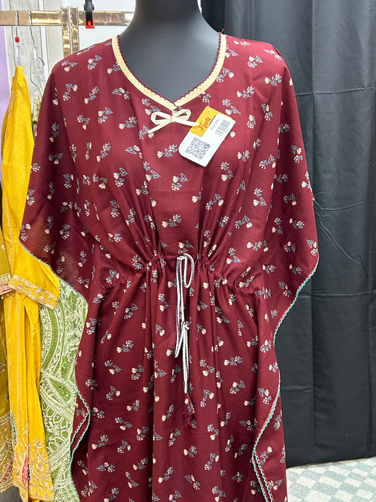 Kaftan nighty | Indian night gown by Kurti Connection USA