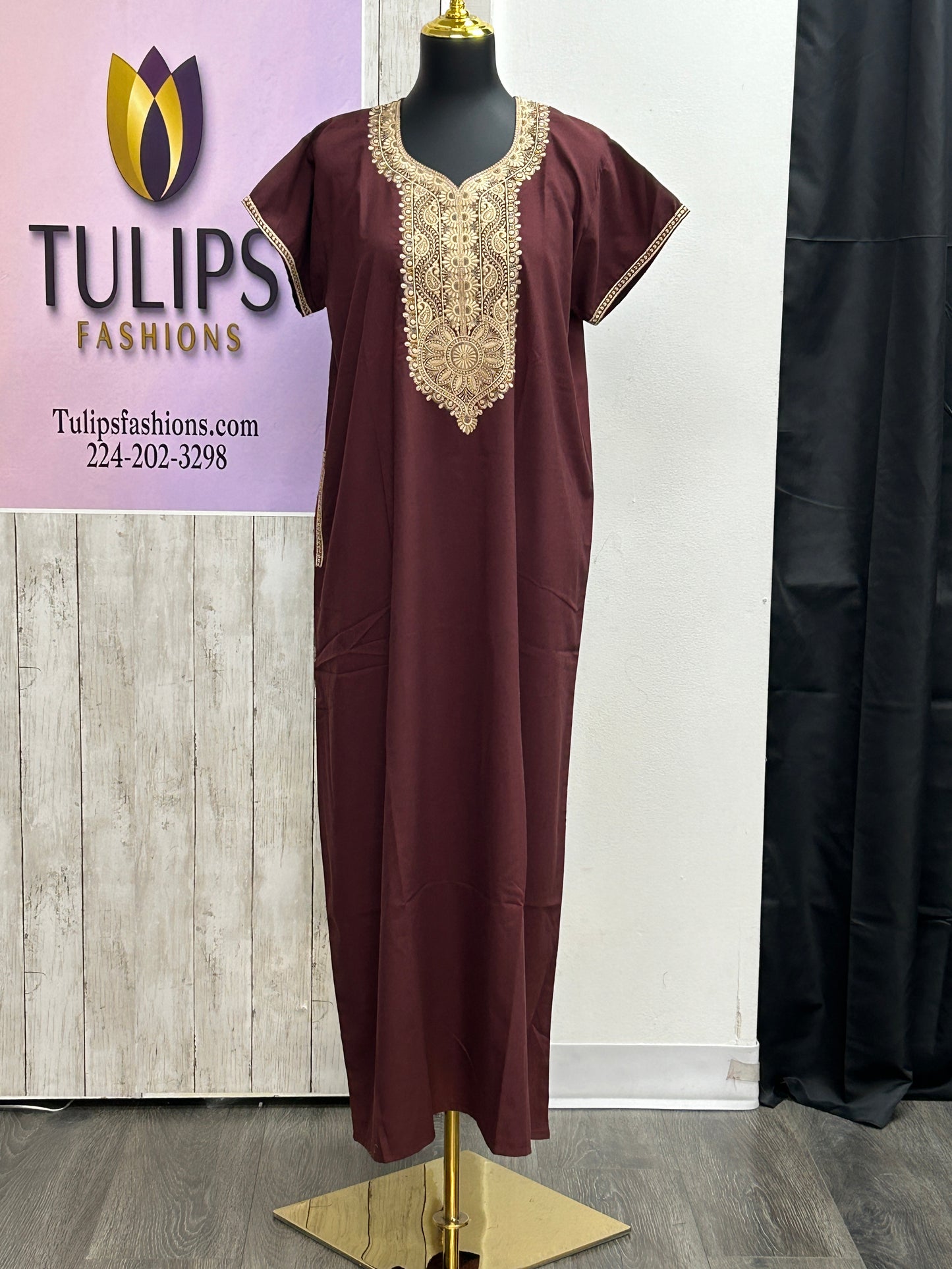 Rayon nighty / Indian night wear by Kurti Connection USA