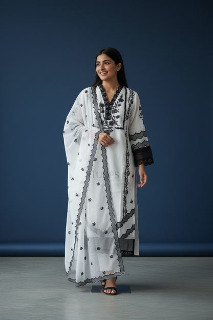 Tissue silk Kurti set