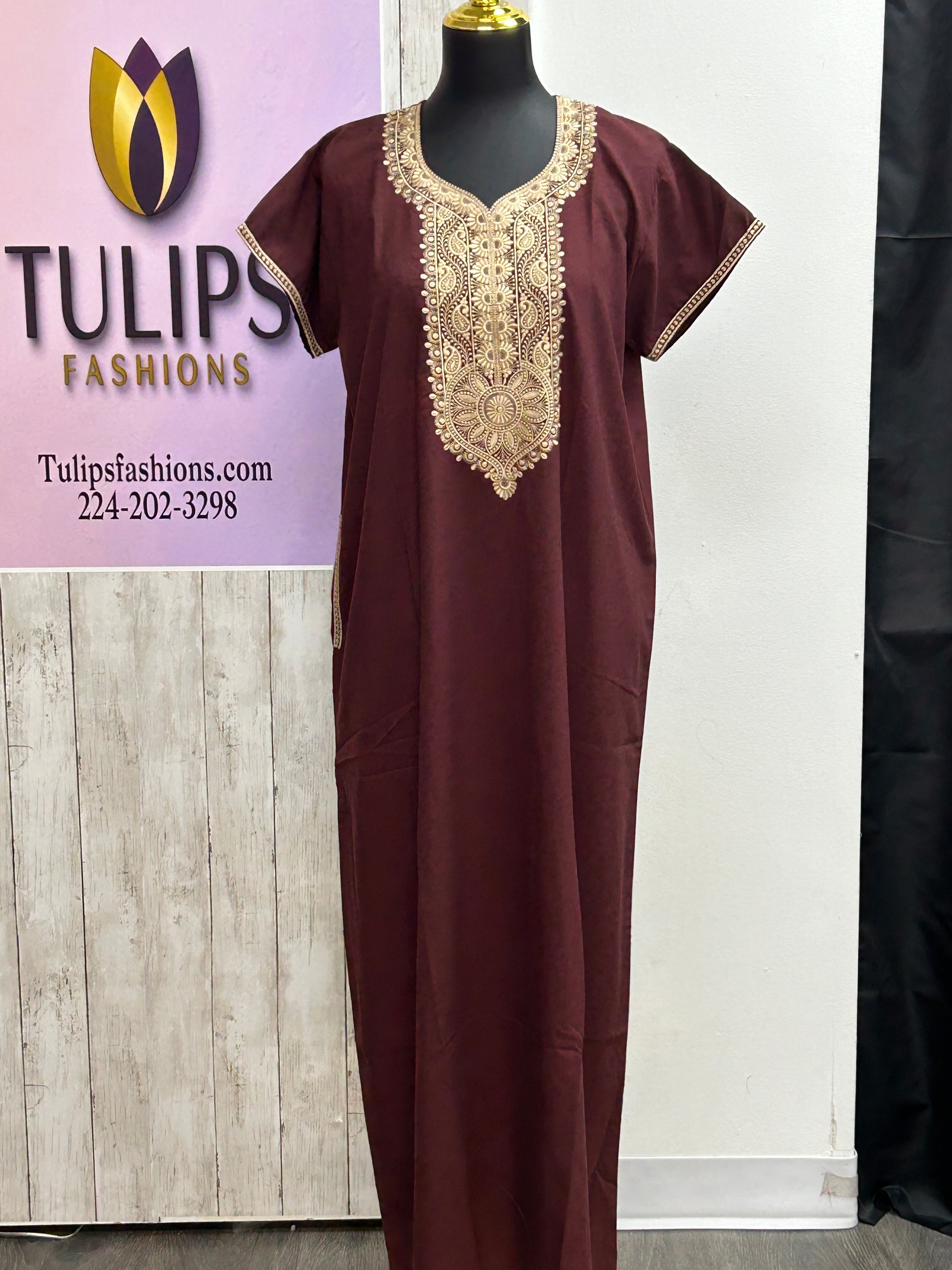 Rayon nighty / Indian night wear by Kurti Connection USA