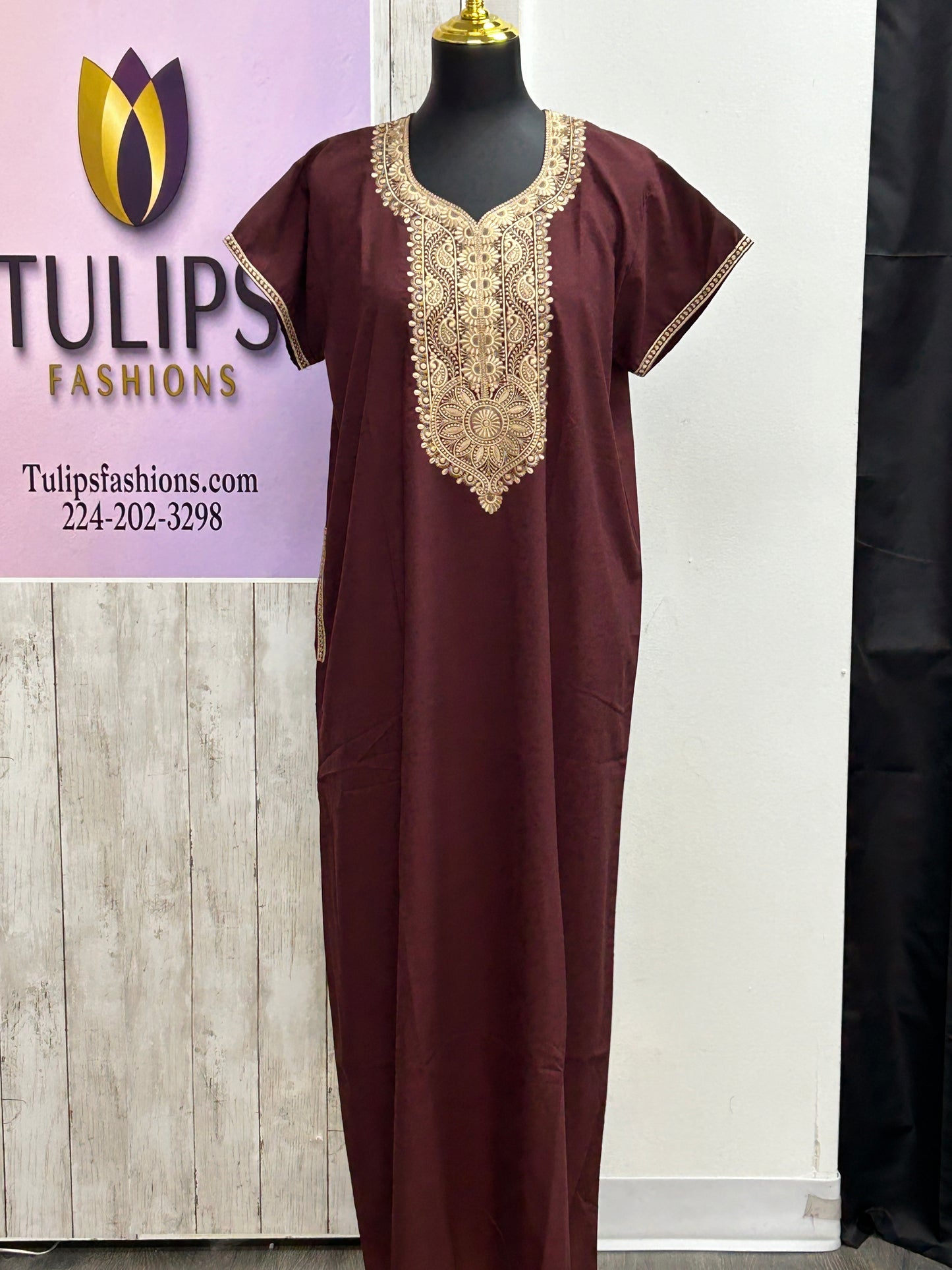 Rayon nighty / Indian night wear by Kurti Connection USA