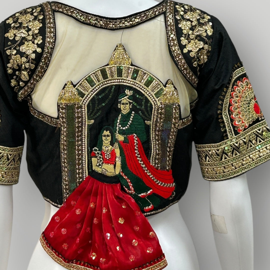Dulha- Dulhan : Designer blouse - Kurti Connection USA