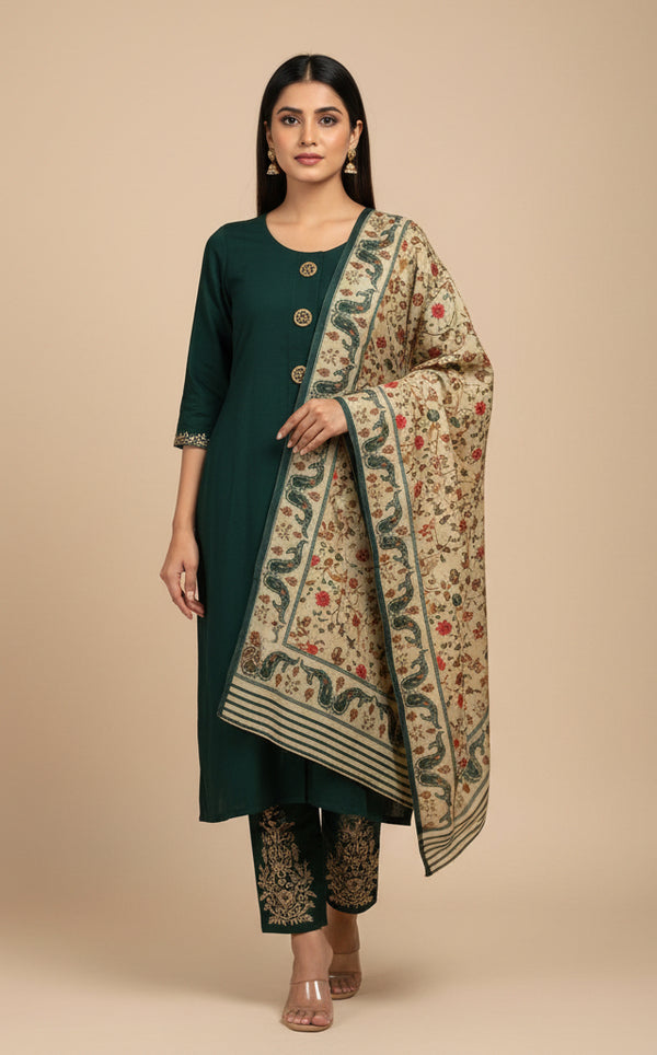 Modal silk salwar suit