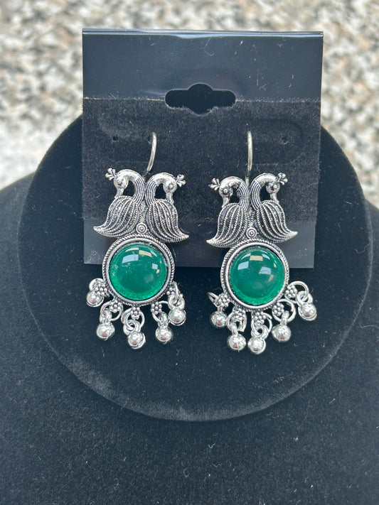 Oxidized ear rings