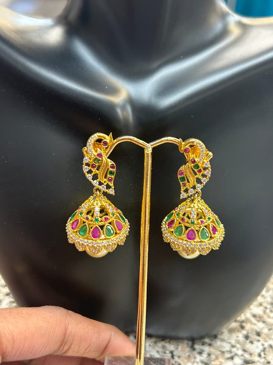 Peacock jhumki
