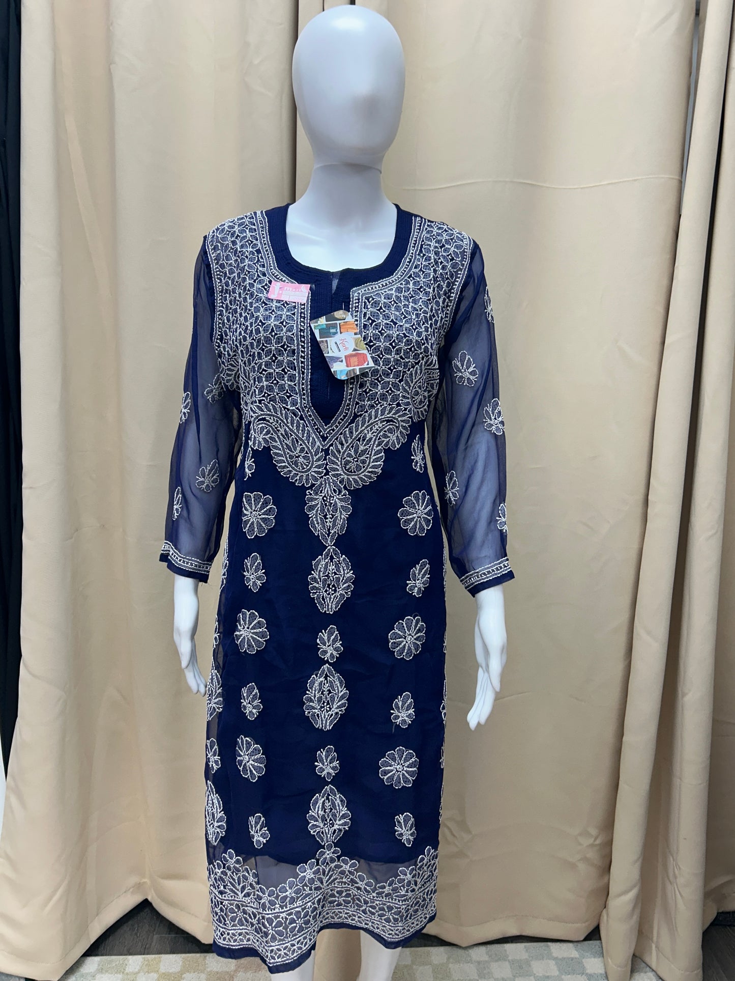 Georgette Chinkari Kurti