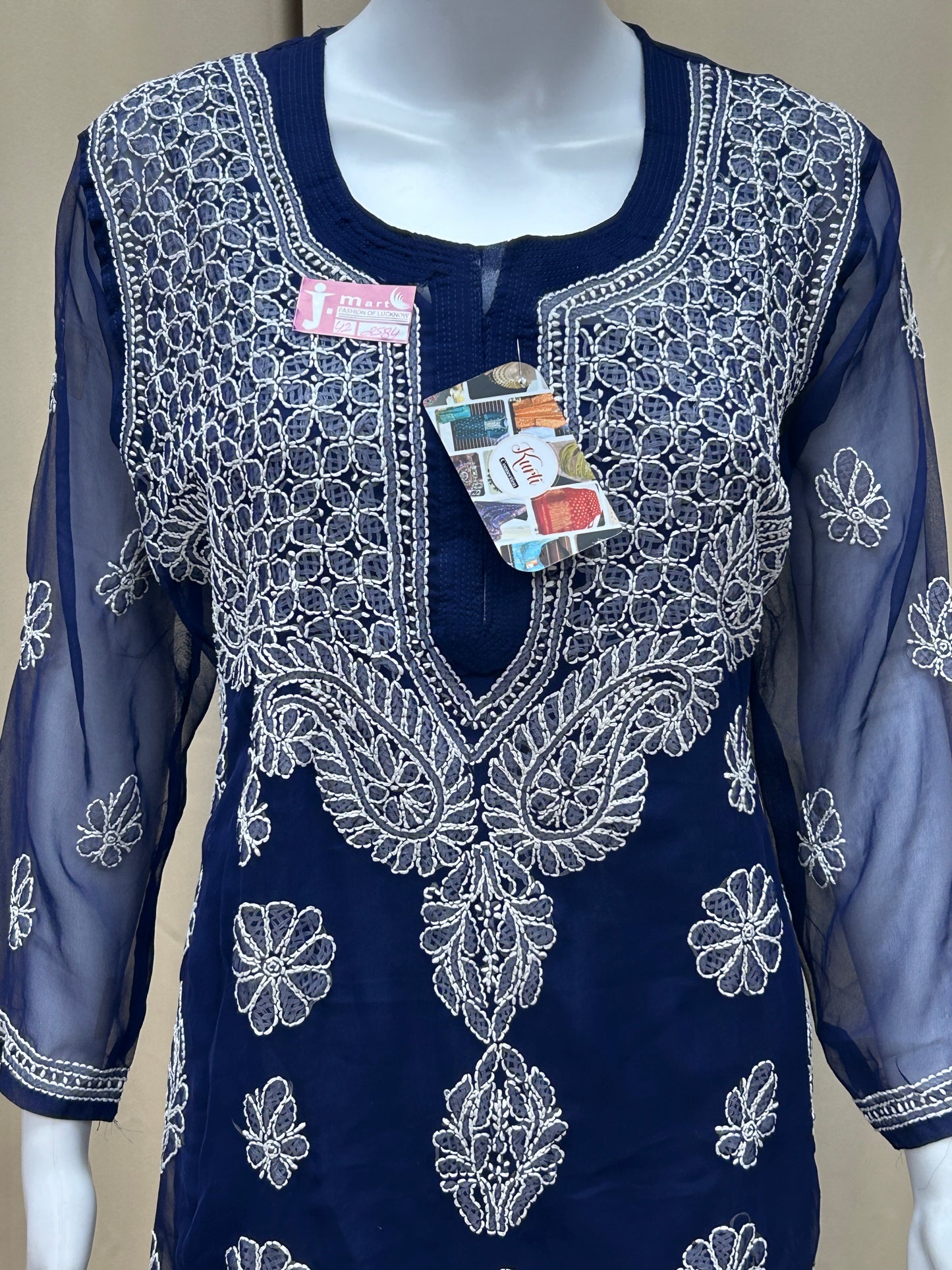Georgette Chinkari Kurti