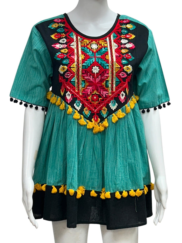 Cotton short kurti : peplum top