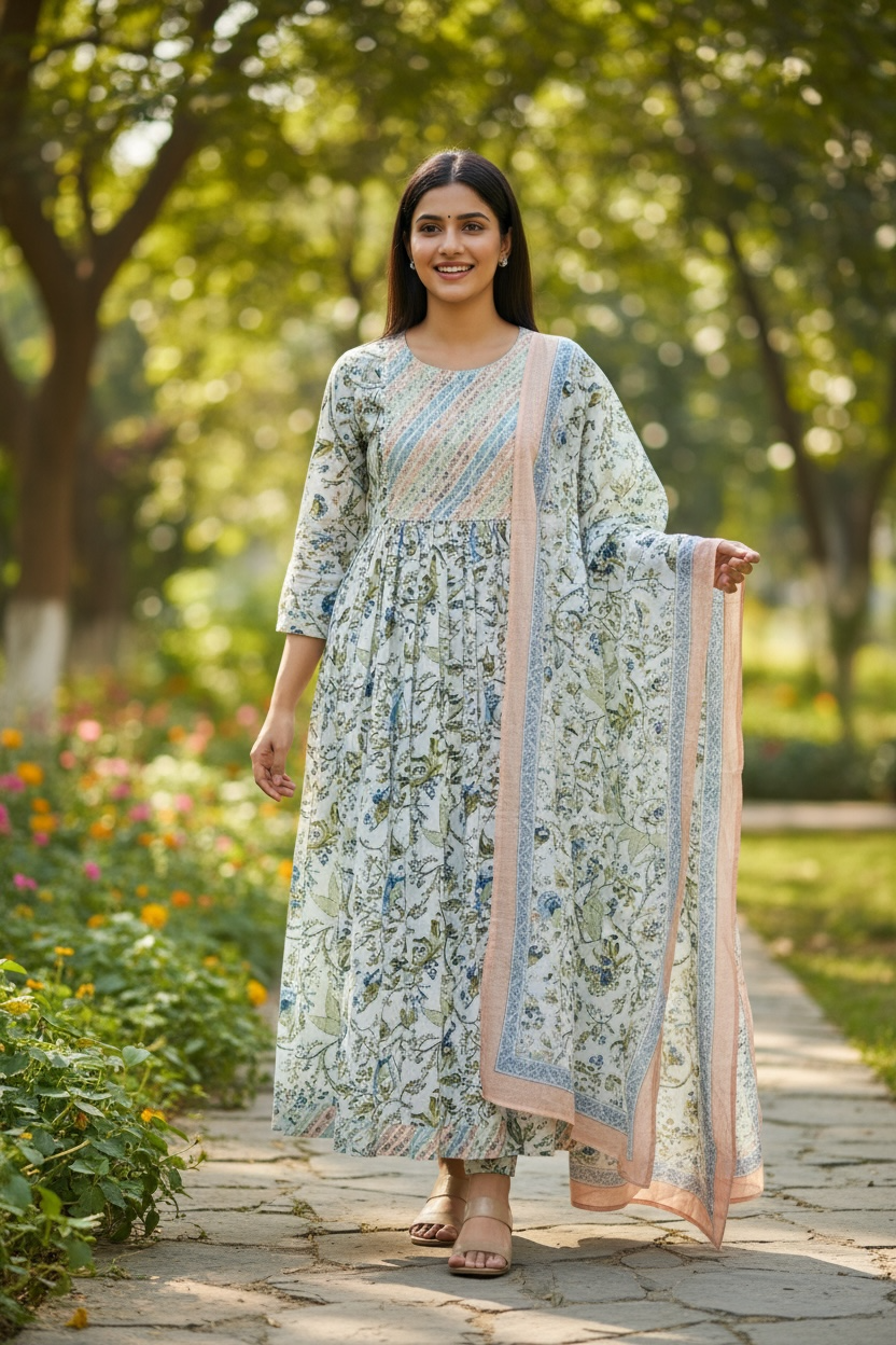 Rayon Anarkali suit