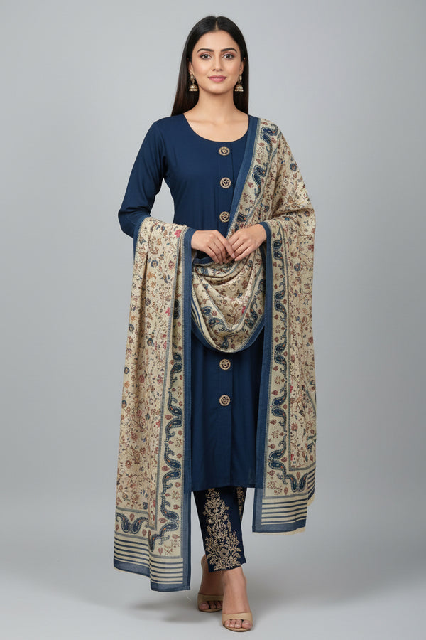 Modal silk kurti set