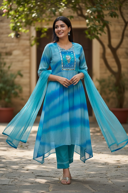 Chiffon Anarkali suit