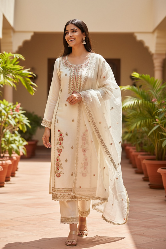 Tissue silk party wear salwar kameez set