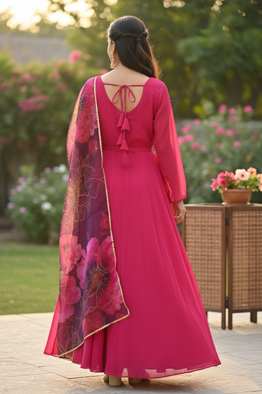 Chiffon long kurti / Anarkali
